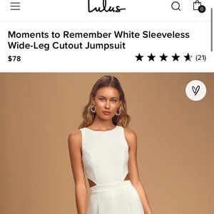 Lulus wide leg cutout jumpsuit